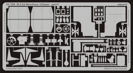 Eduard 35738 M1-A2 Howitzer 155mm 1:35 Italeri 