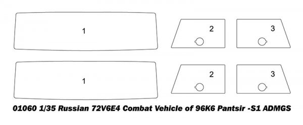 Trumpeter 01060 Russian 72V6E4 Combat Vehicle of 96K6 Pantsir -S1 ADMGS 1/35