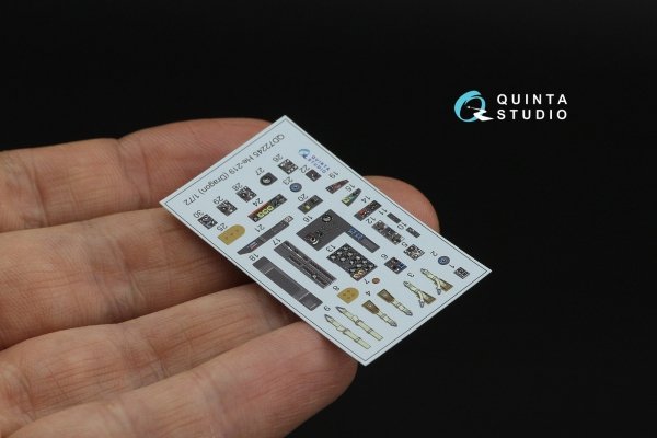 Quinta Studio QD72245 He 219 3D-Printed &amp; coloured Interior on decal paper (Dragon) 1/72