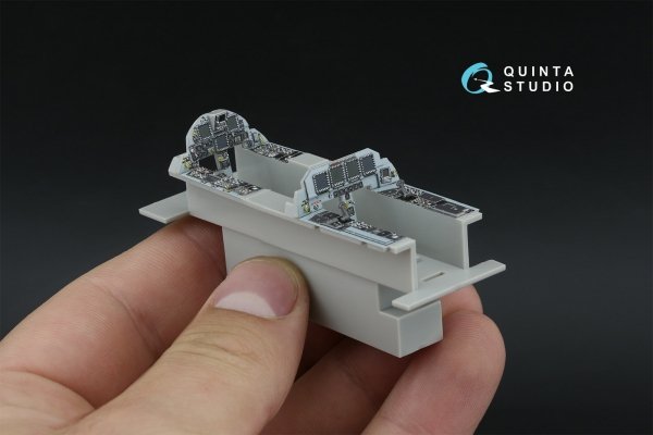 Quinta Studio QDS-48596 F-15E 3D-Printed &amp; coloured Interior on decal paper (Hasegawa) (Small version) 1/48