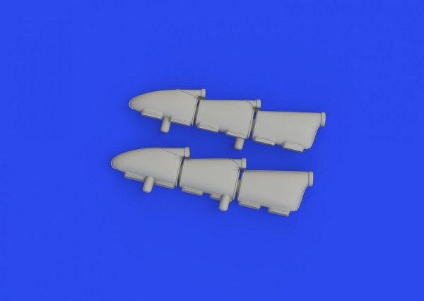 Eduard 648898 Hurricane Mk. I exhaust stacks PRINT HOBBY BOSS 1/48