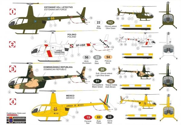 Kovozavody Prostejov KPM0216 Robinson R-44 Raven II. Military 1/72