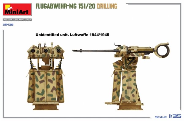 MiniArt 35438 FLUGABWEHR-MG 151/20 DRILLING 1/35
