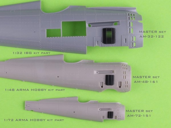 Master AM-72-151 PZL P.11c - chłodnica oleju (Arma Hobby Kit) 1/72