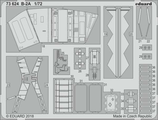 Eduard 73624 B-2A MODELCOLLECT 1/72