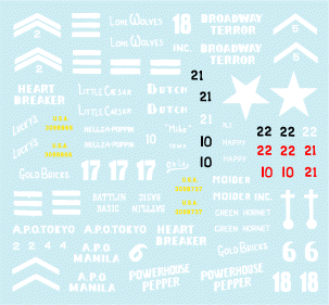 Star Decals 35-934 US 44th TANK BATTALION 1/35