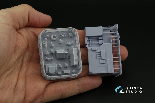 Quinta Studio QD+48357 Ka-27PL Military version 3D-Printed &amp; coloured Interior on decal paper (Hobby Boss) (with 3D-printed resin parts) 1/48
