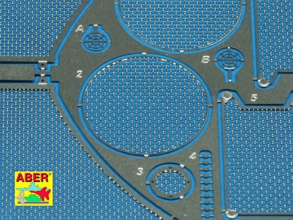 Aber 35G13 Grilles for german tank Sd.Kfz.182 King Tiger (Henshel Turret) (1:35)