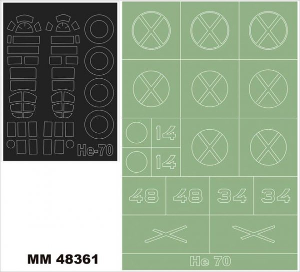 Montex MM48361 Heinkel He 70 AZ MODELS 4851 1/48