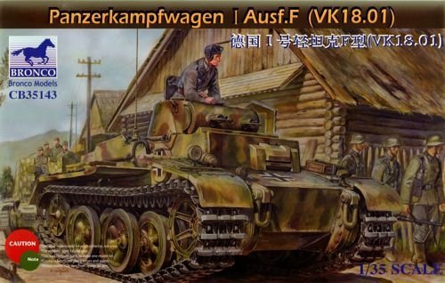 Bronco CB35143 Panzerkampfwagen I Ausf.F (VK18.01) (1:35)