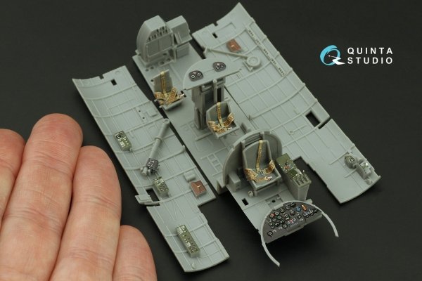 Quinta Studio QD48478 Nakajima B5N2 Kate 3D-Printed coloured Interior on decal paper (Hasegawa) 1/48