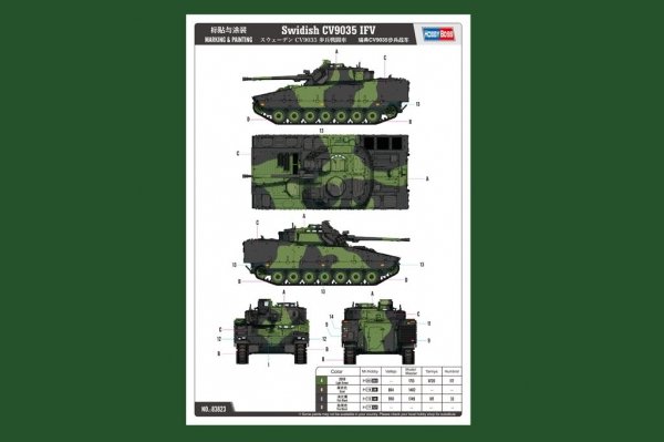 Hobby Boss 83823 Swidish CV9035 IFV (1:35)