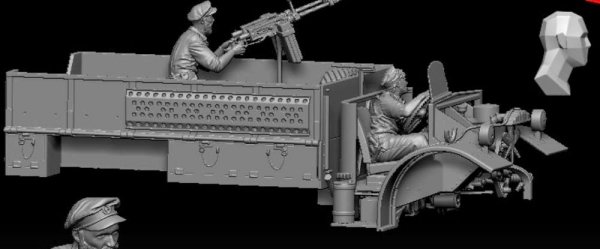 Thunder Model 35311 LRDG F30 Patrol Truck With Offset Rear Bed, Limited Bonus Edition 1/35