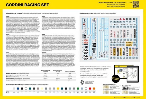 Heller 50328 Gordini Racing Set 1/24