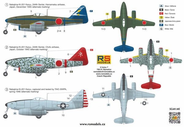 RS Models 92274 Nakajima Ki-201 Karyu 1/72