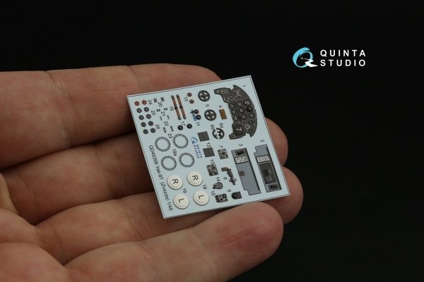 Quinta Studio QD48398 Yak-9T 3D-Printed &amp; coloured Interior on decal paper (Zvezda) 1/48