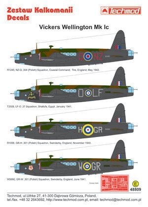 Techmod 48809 - Vickers Wellington IC (1:48)