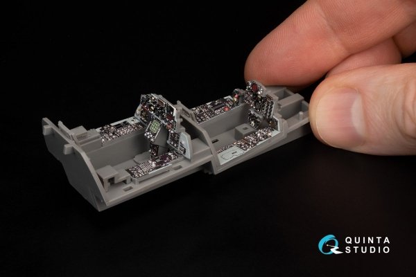 Quinta Studio QD48371 F-4E with DMAS 3D-Printed &amp; coloured Interior on decal paper (Meng) 1/48