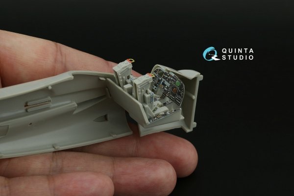 Quinta Studio QD72097 A-6E TRAM Intruder 3D-Printed &amp; coloured Interior on decal paper (Fujimi) 1/72