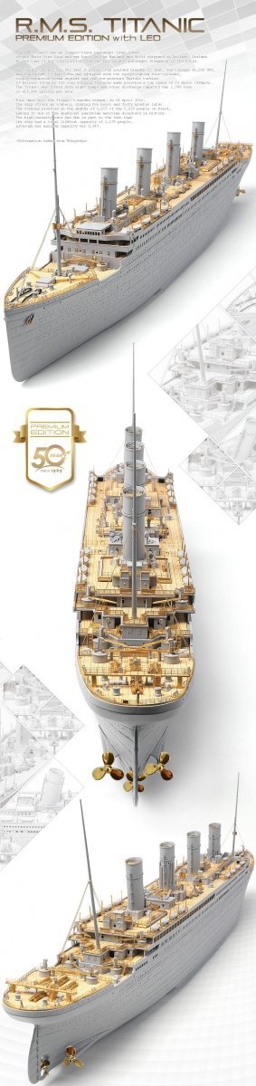 Academy 14226 R.M.S. Titanic Premium Edition with LED Units 1/400