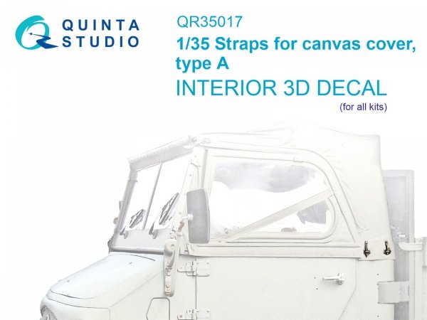 Quinta Studio QR35017 Straps for cancas cover, type A 1/35