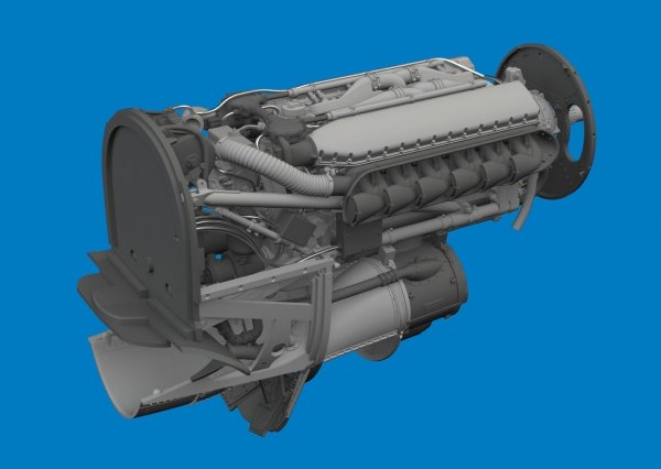 Eduard 6481069 P-40E engine PRINT Eduard 1/48