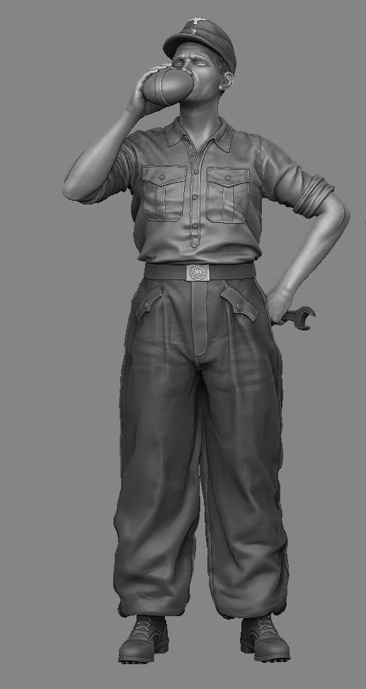 Panzer Art FI35-135 German Tank mechanic No.2 1/35