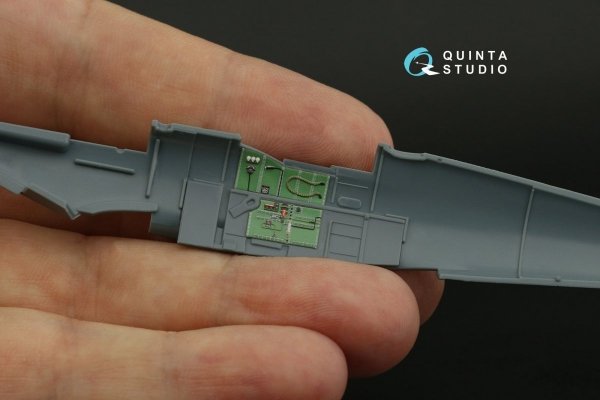 Quinta Studio QD72042 Spitfire Mk.IX 3D-Printed &amp; coloured Interior on decal paper (Eduard) 1/72