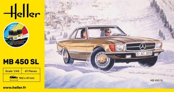 Heller 56171 Starter Set - MB 450 SL 1/43