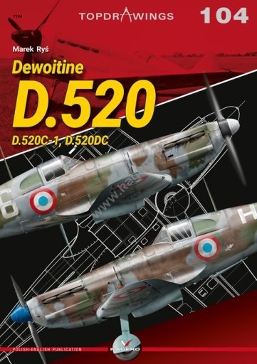 Kagero 7104 Dewoitine D.520 EN/PL