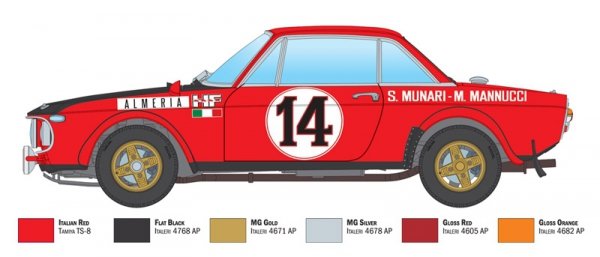 Italeri 3670 Lancia Fulvia HF Rally 1/24