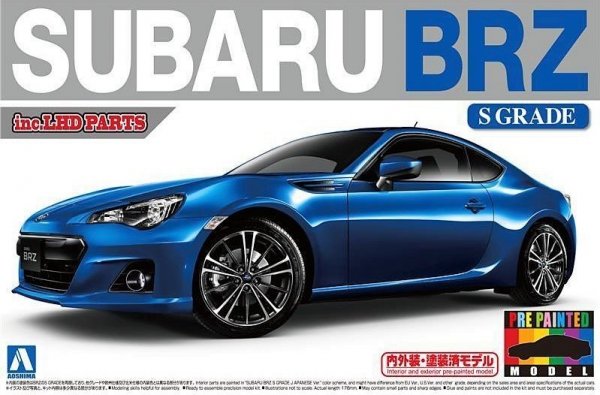 Aoshima 01007 SUBARU BRZ'12 WR BLUE MICA (1:24)