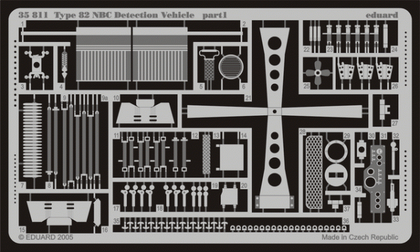 Eduard 35811 Type 82 NBC Detection Vehicle 1/35 (TRUMPETER)