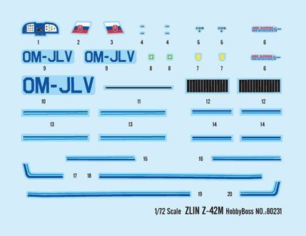 Hobby Boss 80231 ZLIN Z-42M (1:72)