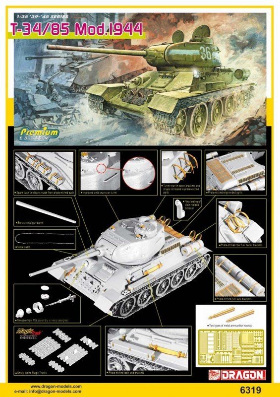 Dragon 6319 T-34/85 Mod. 1944 (1:35)