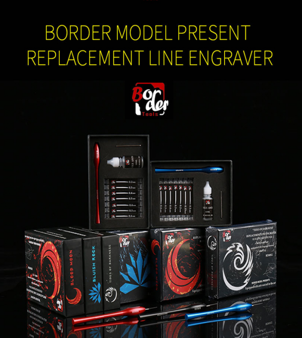 Border Model BD0051 Replacement Line Engraver - SET Blue