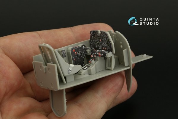 Quinta Studio QD32200 P-38L-5-LO Lightning 3D-Printed &amp; coloured Interior on decal paper (Trumpeter/Hobbycraft) 1/32