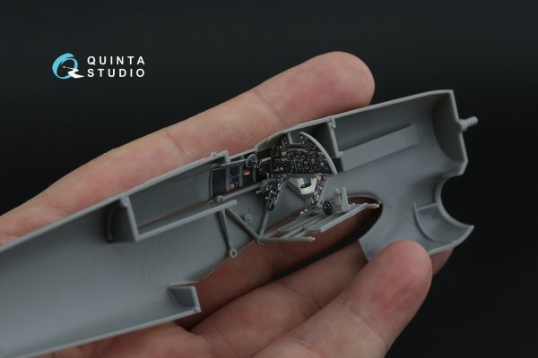 Quinta Studio QD48503 Typhoon Mk.Ib late 3D-Printed &amp; coloured Interior on decal paper (Hasegawa/Italeri) 1/48