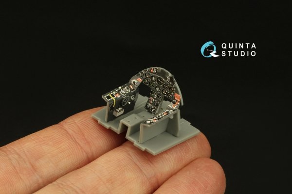 Quinta Studio QD48384 F8F-2 Bearcat 3D-Printed &amp; coloured Interior on decal paper (Hobby Boss) 1/48