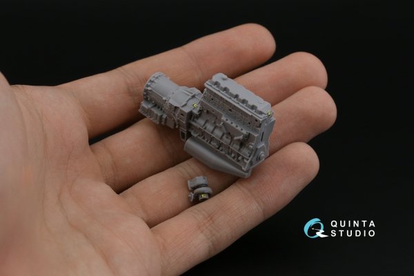 Quinta Studio QD43001 KAMAZ-43509 3D-Printed coloured Interior on decal paper (Zvezda) 1/43