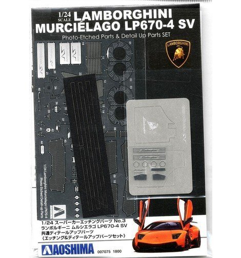 Aoshima 00707 Lamborghini Murcielago LP670-4 SV Detail-Up Part 1/24