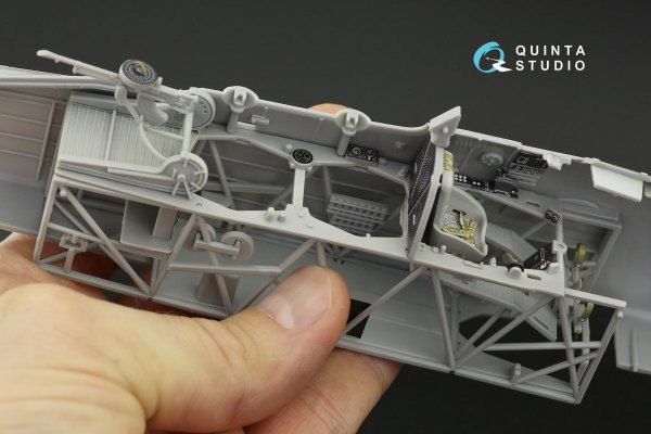 Quinta Studio QD32117 Fairey Swordfish Mk.II 3D-Printed &amp; coloured Interior on decal paper (Trumpeter) 1/32