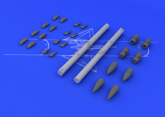 Eduard 648087 AIM-120C AMRAAM (2pcs) 1/48
