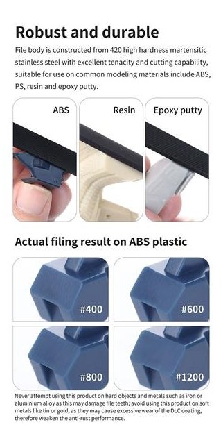 DSPIAE AT-FX02 Coated Stainless Steel File 600 / 1200 (1 piece)