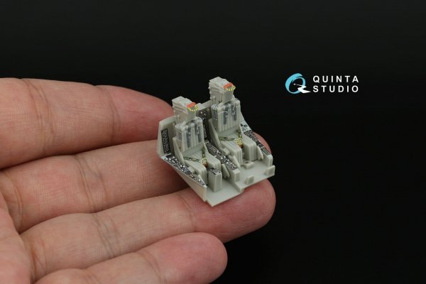 Quinta Studio QD72098 A-6A Intruder 3D-Printed &amp; coloured Interior on decal paper (Fujimi) 1/72