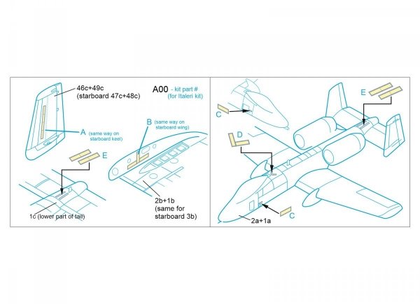 Quinta Studio QP48012 A-10 Formation (slime) lights (All kits) 1/48