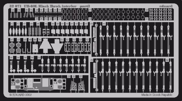 Eduard 32071 UH-60L interior 1/35 ACADEMY