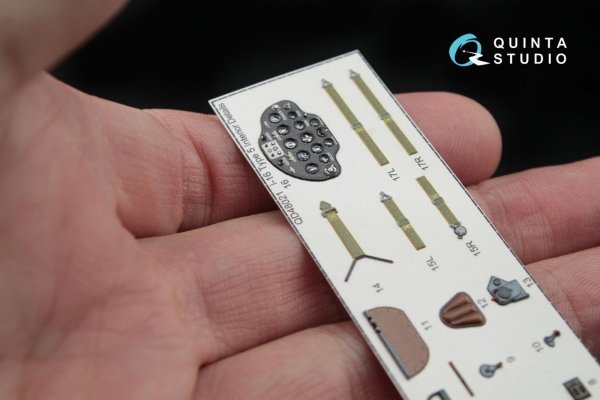 Quinta Studio QD48021 I-16 type 5 3D-Printed &amp; coloured Interior on decal paper 1/48