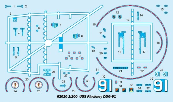 I Love Kit 62010 USS Pinckney DDG-91 1/200