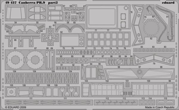 Eduard 49437 Canberra PR.9 S. A. 1/48 Airfix